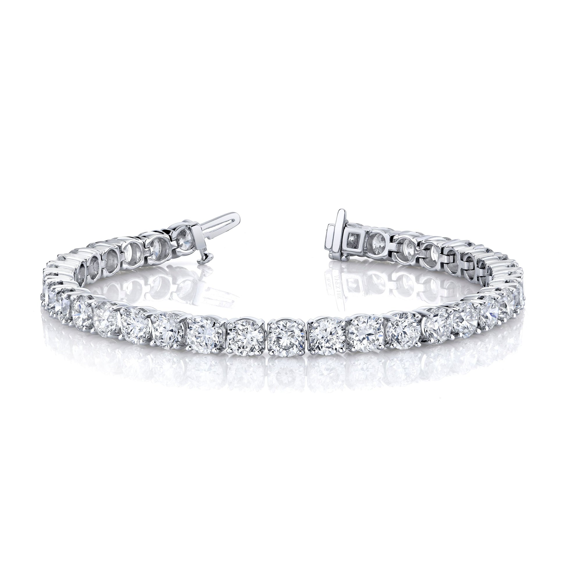 18K White Gold Diamond Tennis Bracelet (16.60ctw)