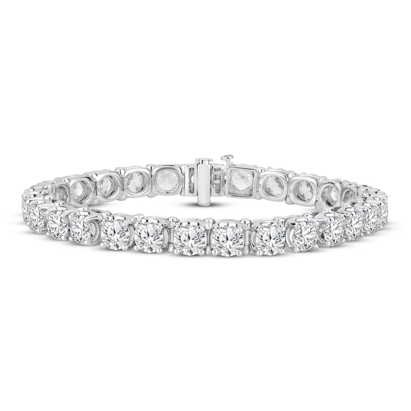 18K White Gold Diamond Tennis Bracelet (26.88ctw)