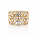 Yellow Gold Lab-Grown Diamond Cocktail Ring