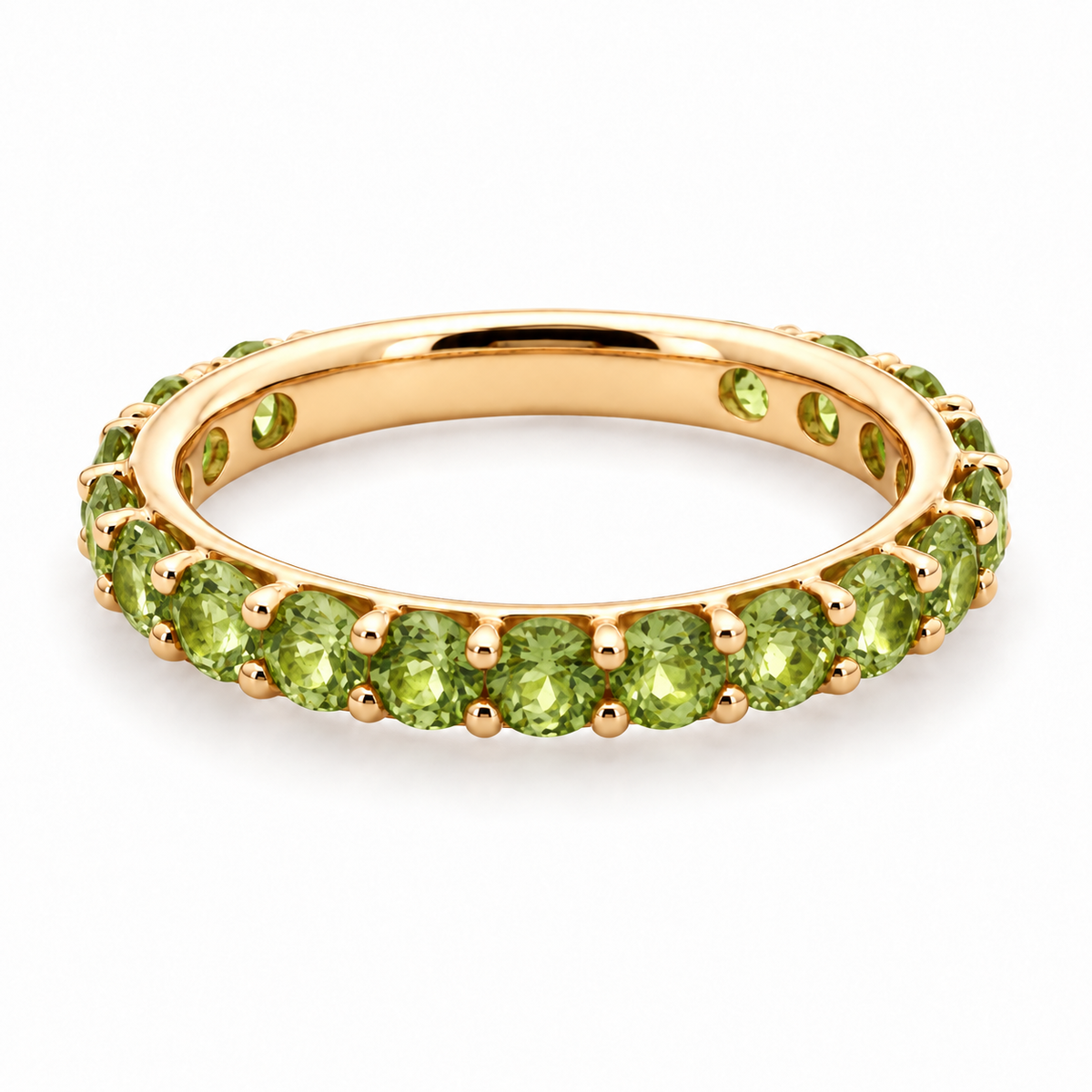 14K Yellow Gold Peridot Ring – 0.68ctw