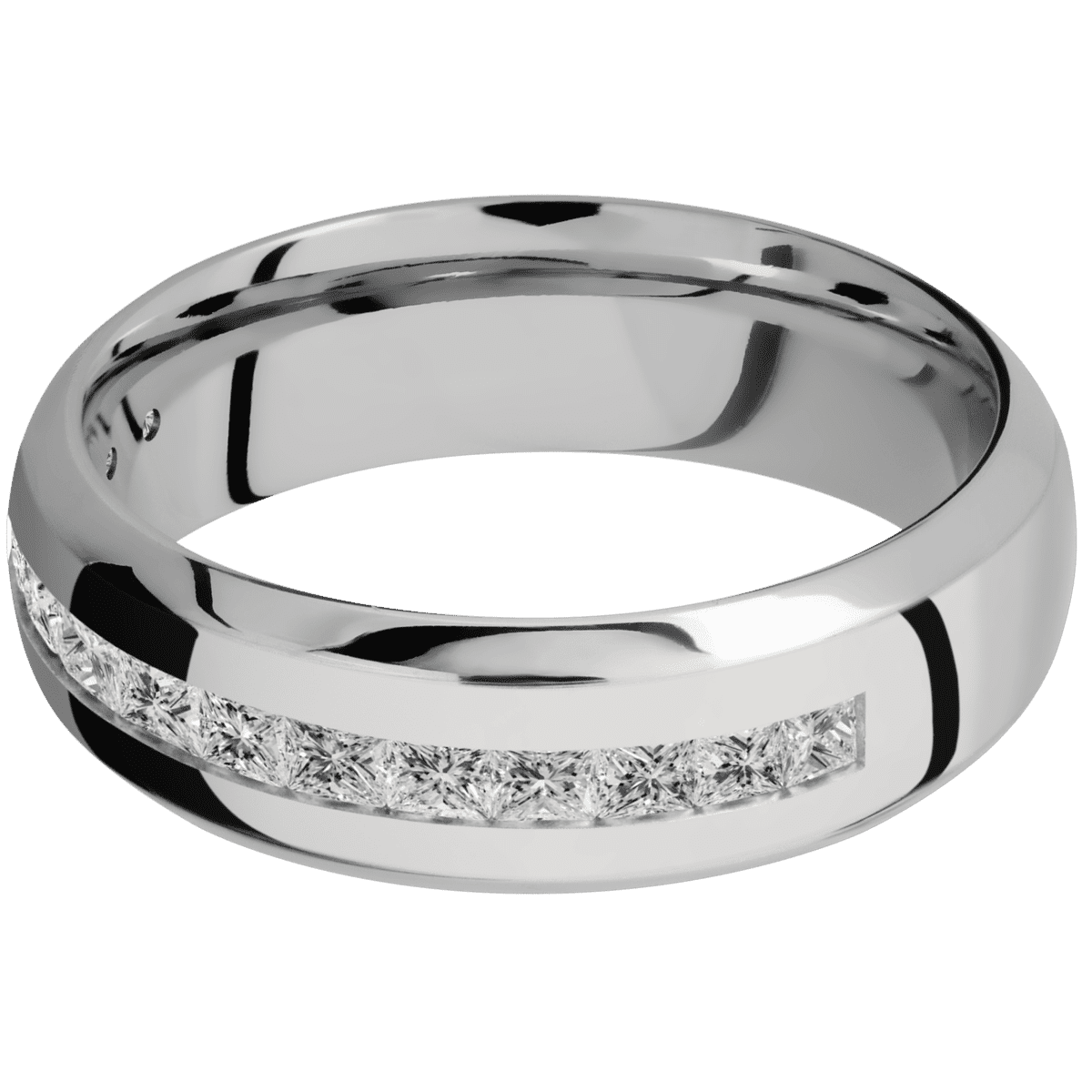 18K White Gold + Polish , Polish Finish