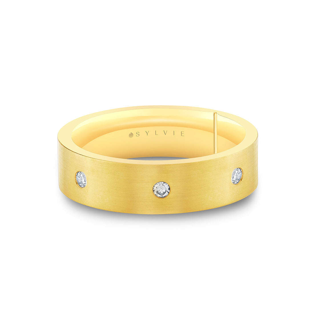 Legacy Shell Spaced Diamond Mens Band - Adrian