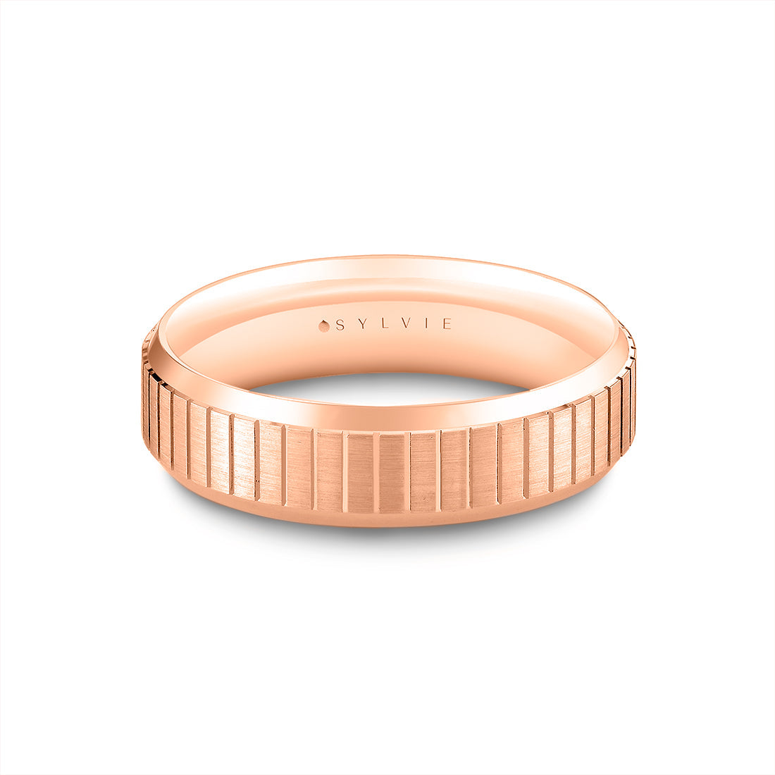 Heritage Brushed Ridged Mens Band - Jude