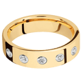 14K Yellow Gold + Polish Finish