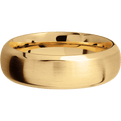14K Yellow Gold + Satin , Polish Finish