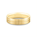 Heritage Brushed Grooved Mens Band - Declan