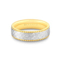 Heritage Two Tone Brushed Mens Band - Anthony