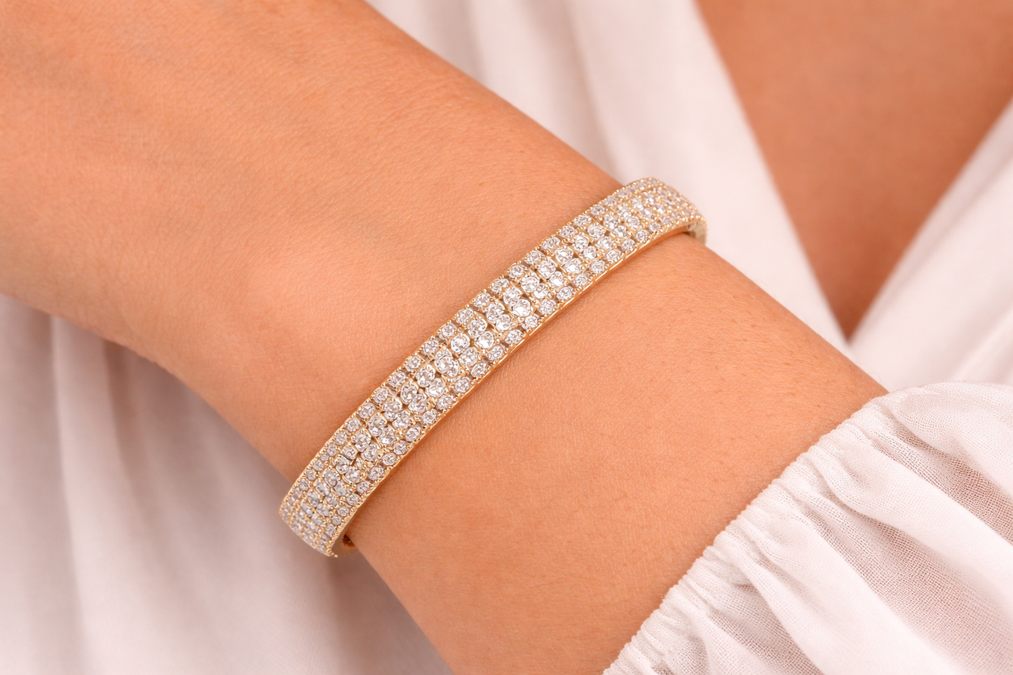 Yellow Gold Lab-Grown Diamond Flexi Bracelet