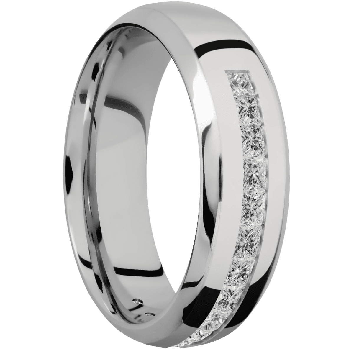 18K White Gold + Polish , Polish Finish