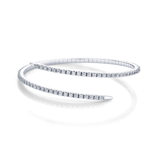 Free Form Diamond Bangle
