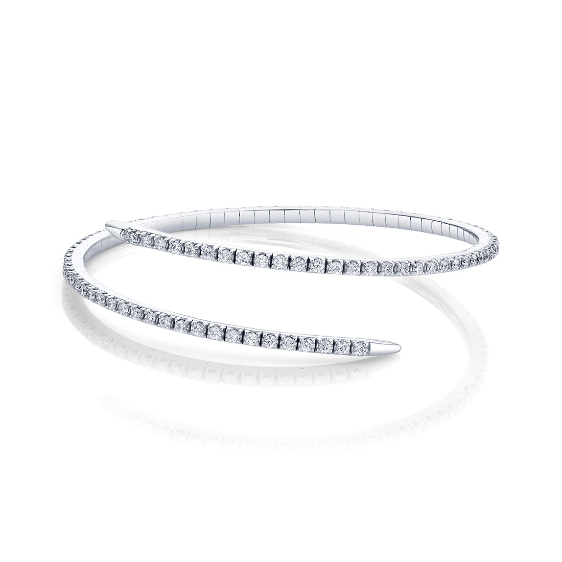 Free Form Diamond Bangle