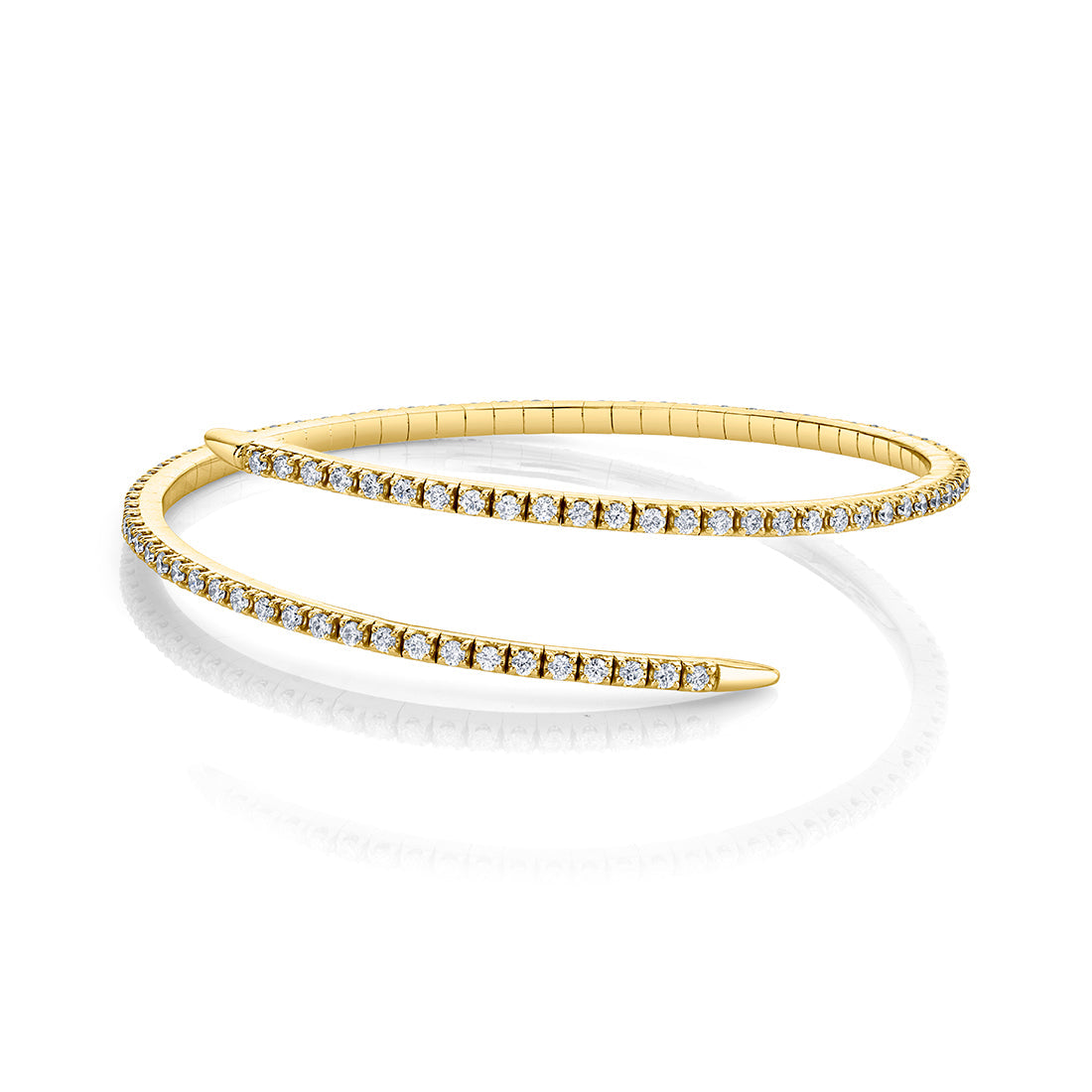 Free Form Diamond Bangle