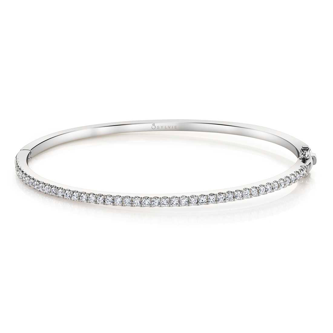 Classic Clasp Diamond Bangle