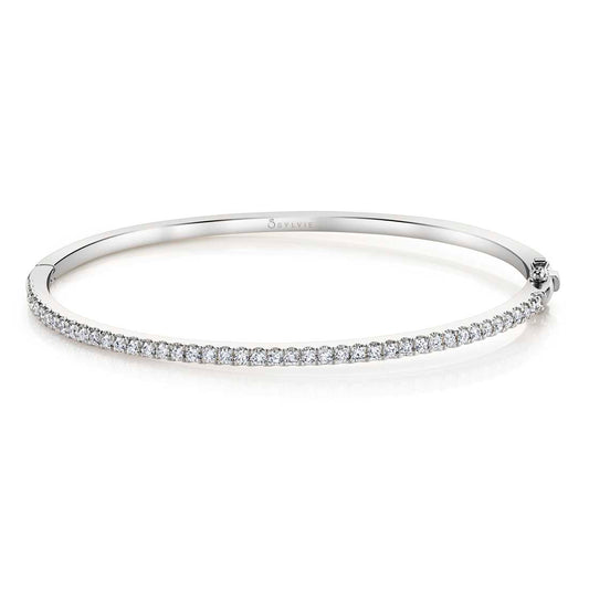 Classic Clasp Diamond Bangle