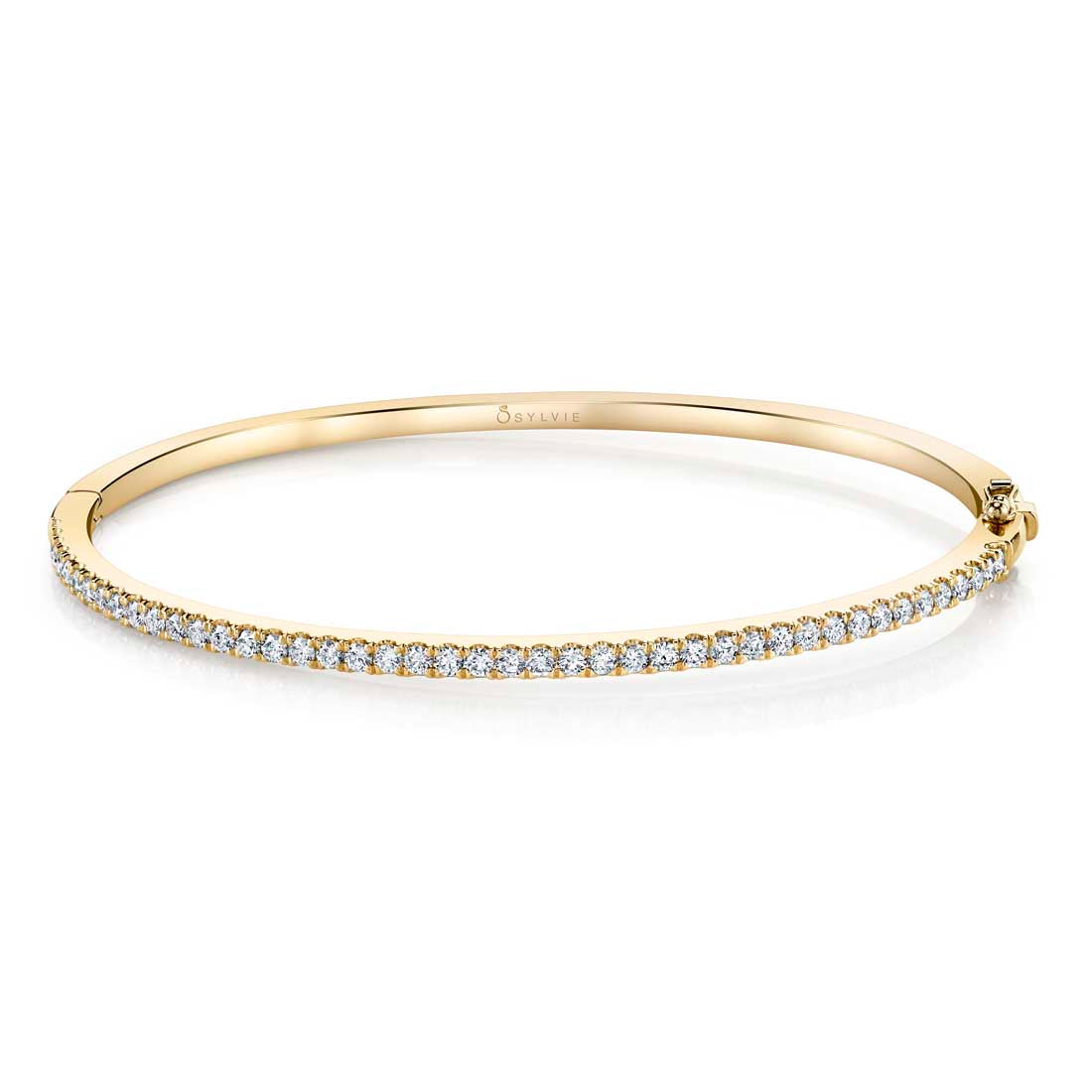 Classic Clasp Diamond Bangle