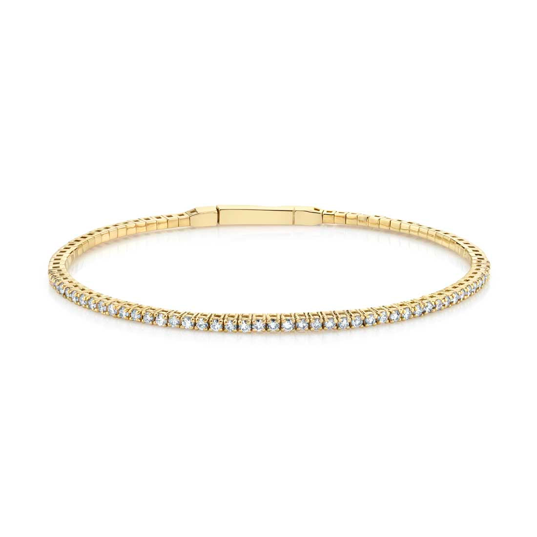 Classic Clasp Diamond Bangle - 1/2 Way 0.80 CT