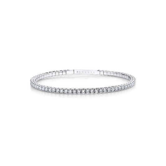 Classic Clasp Eternity Diamond Bangle - 3.0 CT