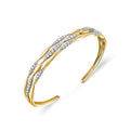 Auravie Two Tone Diamond Bangle