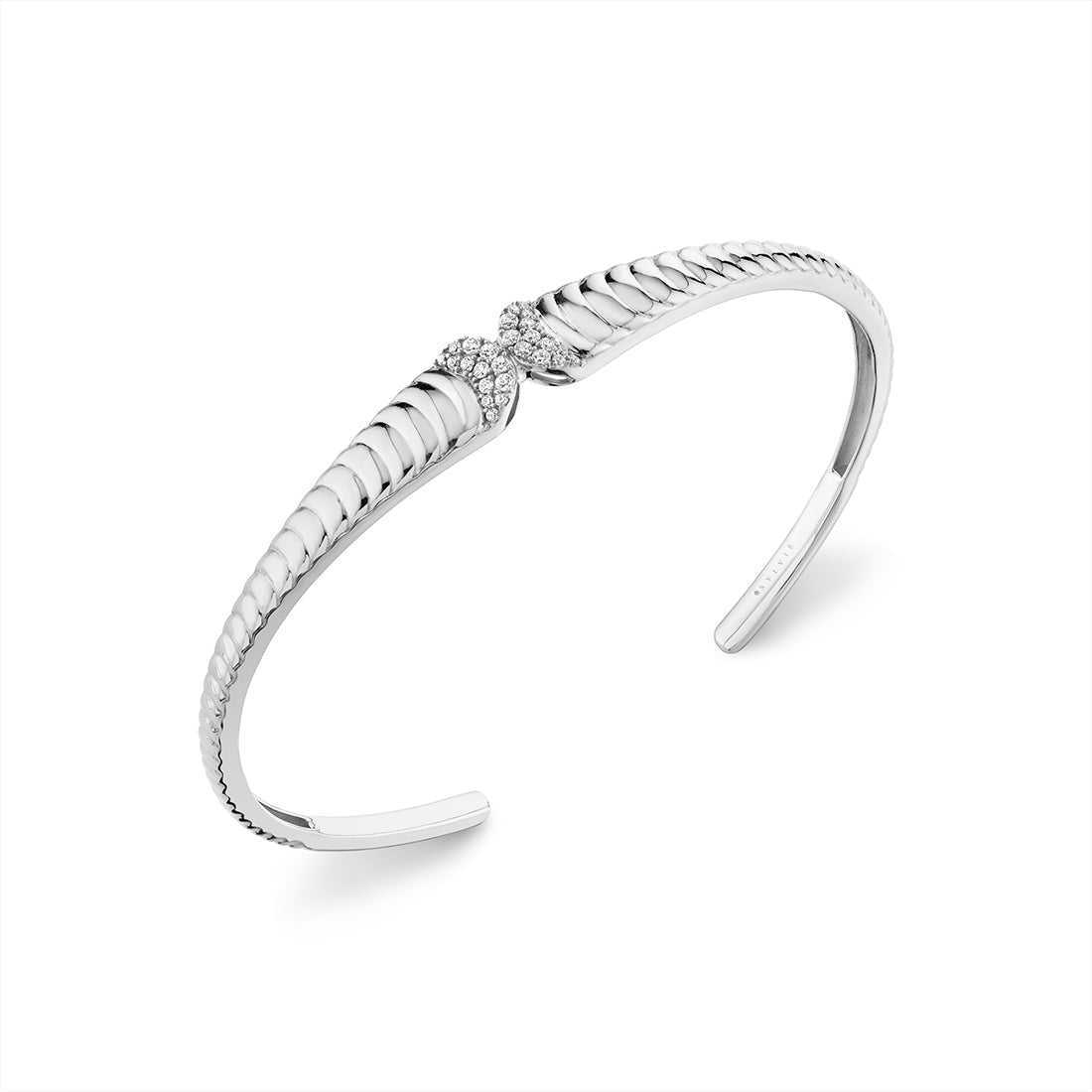 Auravie Scalloped Diamond Bangle