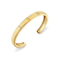 Auravie Ribbed Diamond Bangle