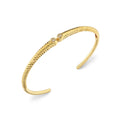 Auravie Shell Scallop Diamond Bangle