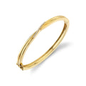 Lineaire Fine Line Crossover Diamond Bangle