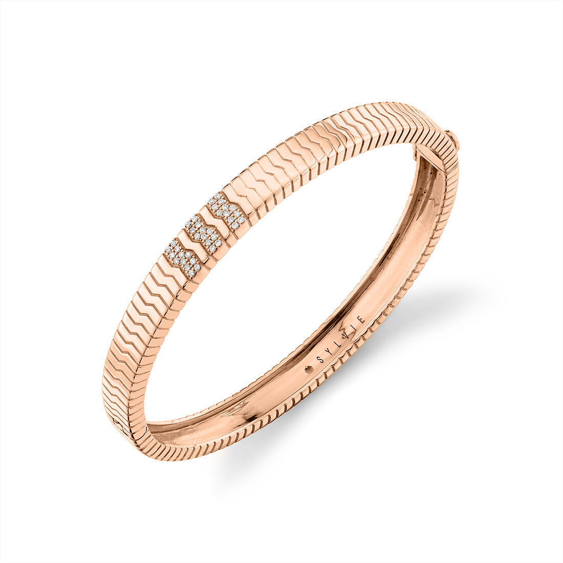 Lineaire Fine Line Diamond Bangle