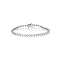 Four Prong Offset Diamond Bracelet 2.50 CT