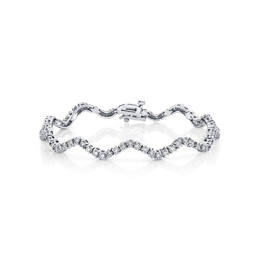 Curved Diamond Bracelet