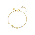Solaz Spaced Diamond Star Shapes Bracelet