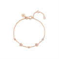 Solaz Spaced Diamond Star Shapes Bracelet