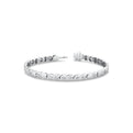 Shell Shape Spaced Bezel Diamond Bracelet