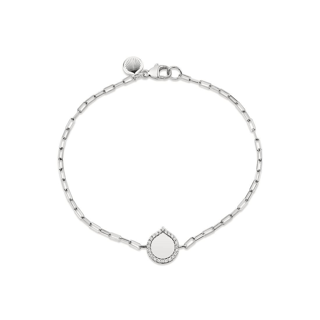 Shell Heritage Diamond Shell Paperclip Bracelet