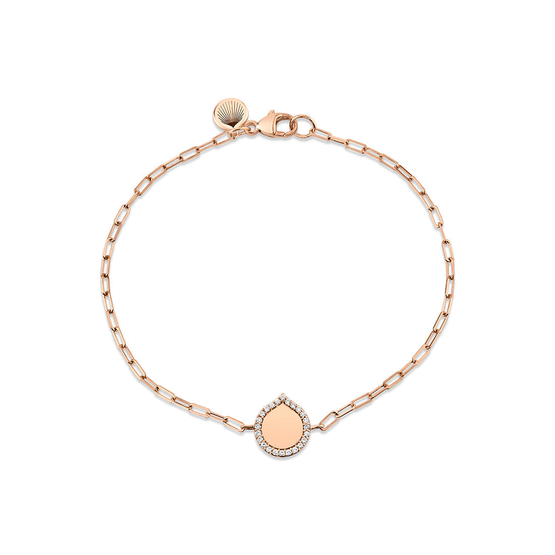 Shell Heritage Diamond Shell Paperclip Bracelet