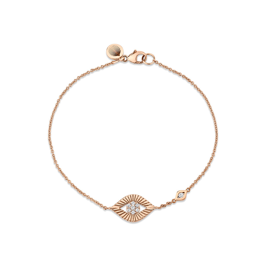 Lineaire Fine Line Evil Eye Diamond Bracelet