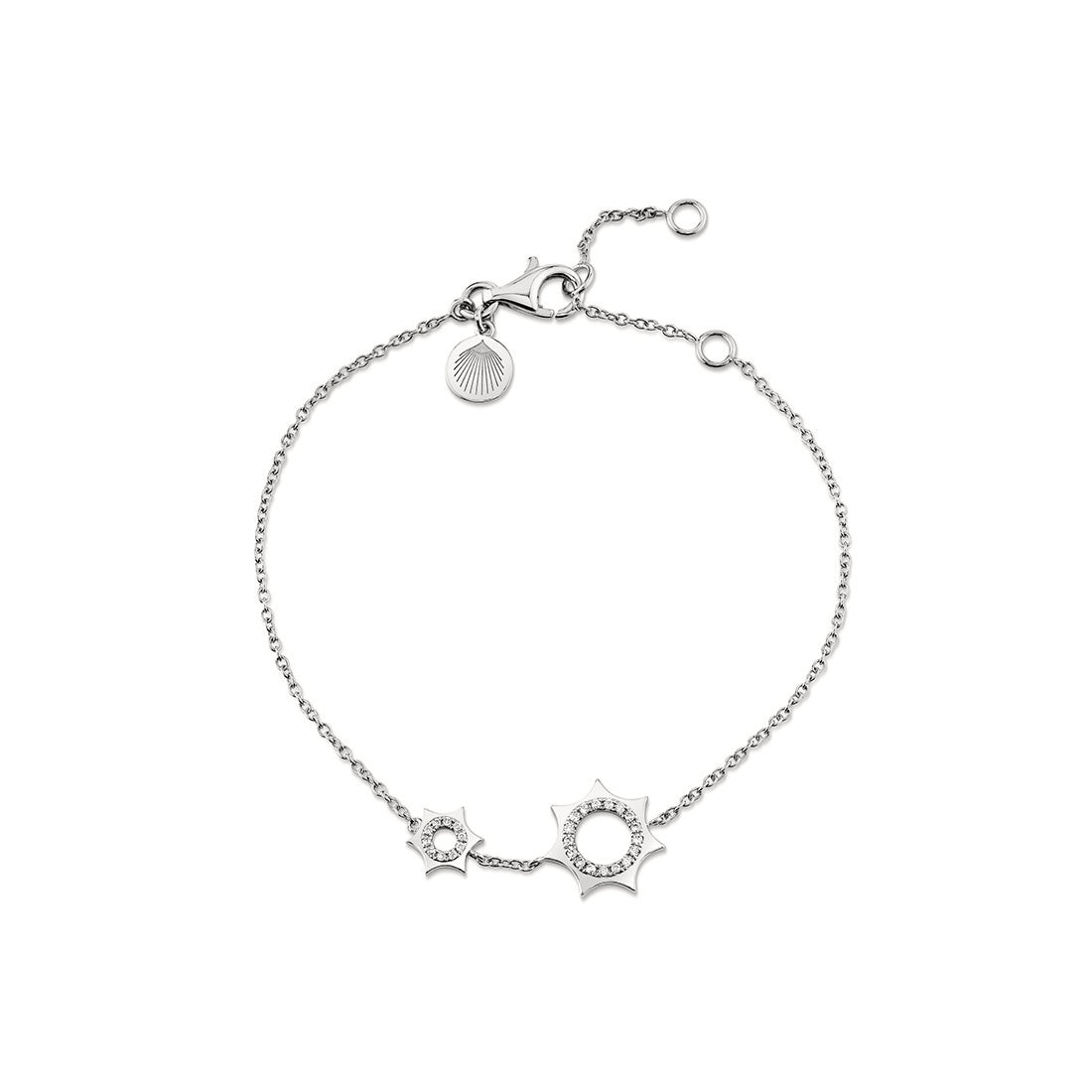 Solaz Spaced Diamond Sun Bracelet