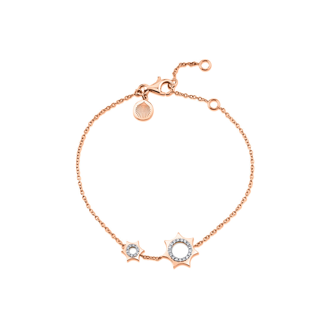 Solaz Spaced Diamond Sun Bracelet