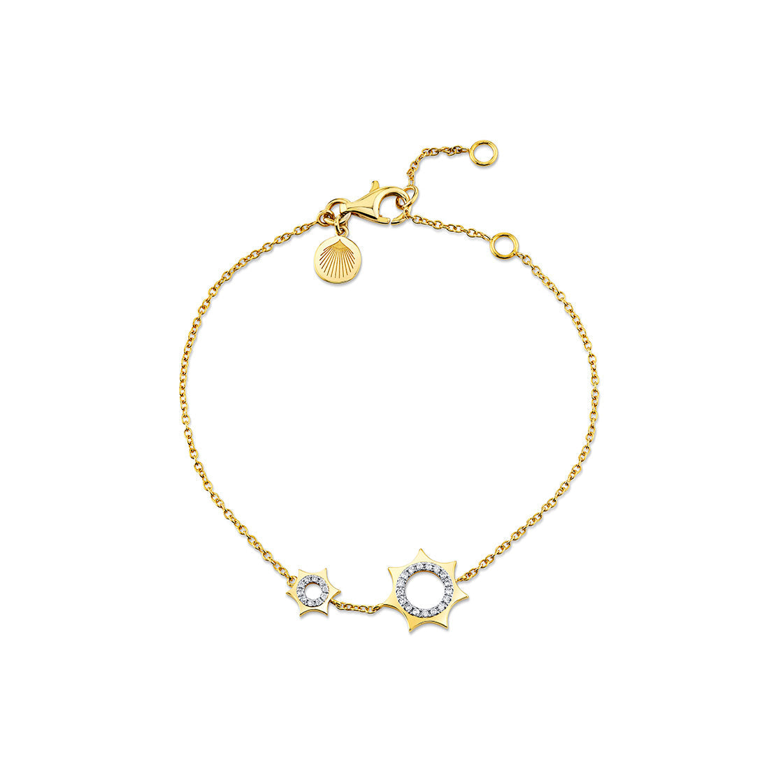 Solaz Spaced Diamond Sun Bracelet