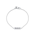 Shell Tip Bezel Baguette Diamond Bracelet