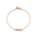 Shell Tip Bezel Baguette Diamond Bracelet