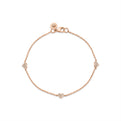 Eternelle Small Heart Charms Diamond Bracelet