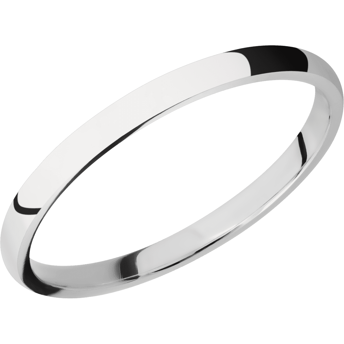 14K White Gold + Polish Finish