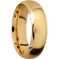 14K Yellow Gold + Satin , Polish Finish