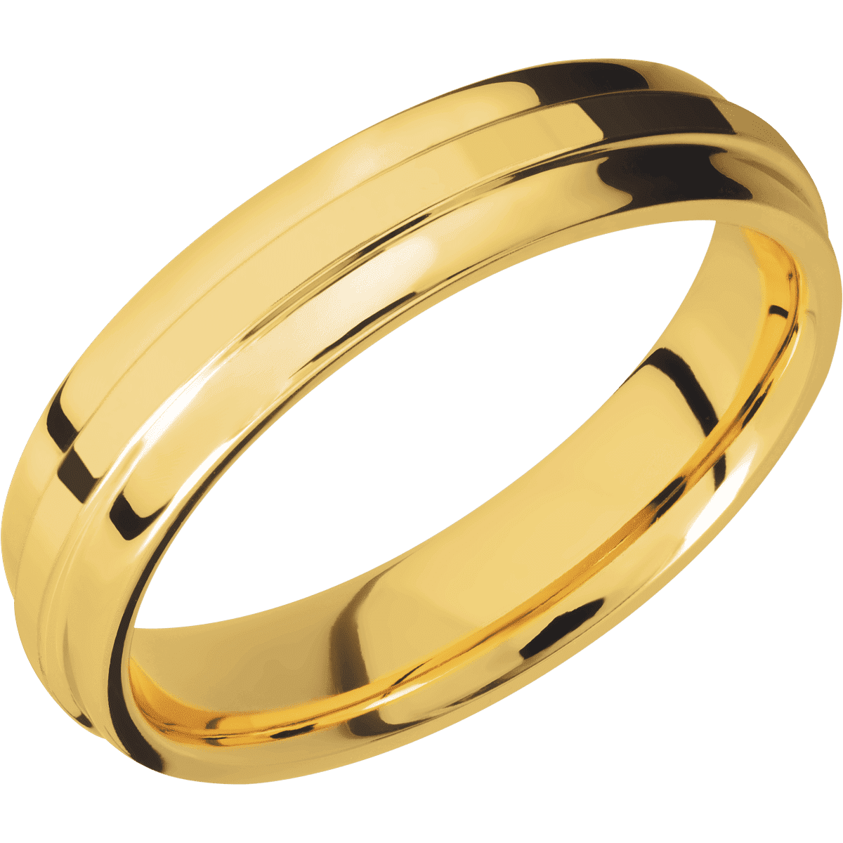 18K Yellow Gold + Polish , Polish Finish
