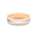 Fluted Shell Two Tone Mens Band - Yves