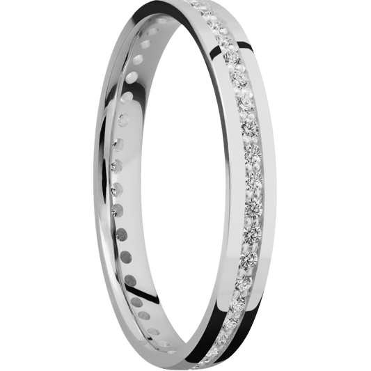 14K White Gold + Polish Finish