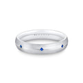 Heritage Brushed Sapphire Mens Band - Omar