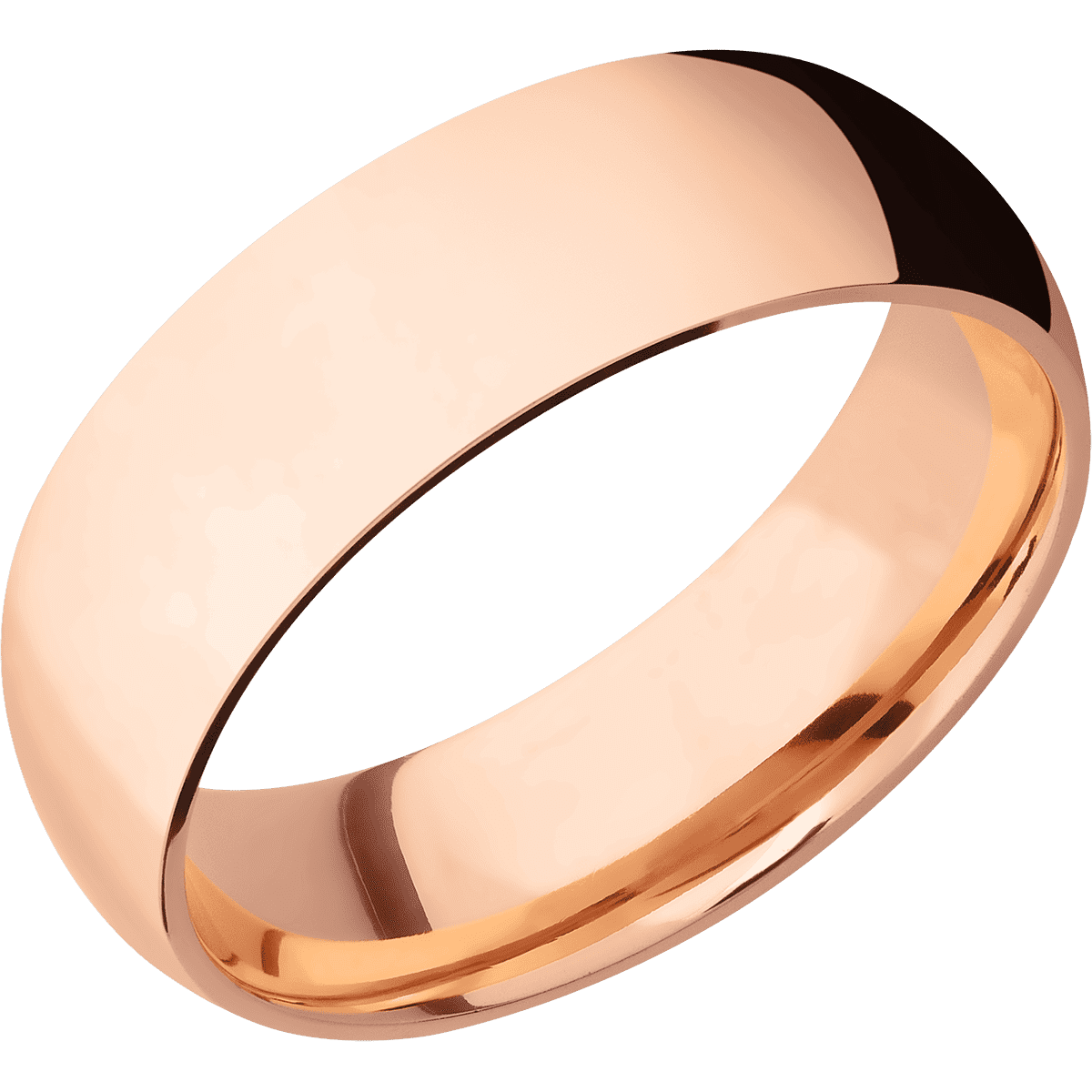 18K Rose Gold + Polish Finish