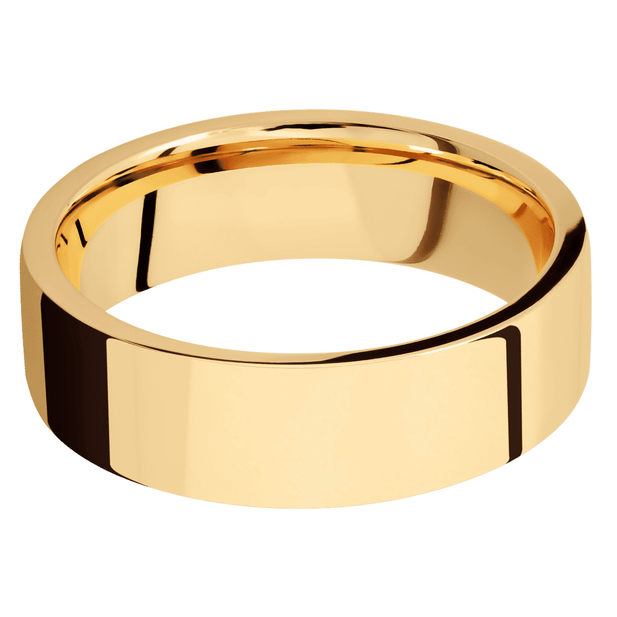 14K Yellow Gold + Polish Finish