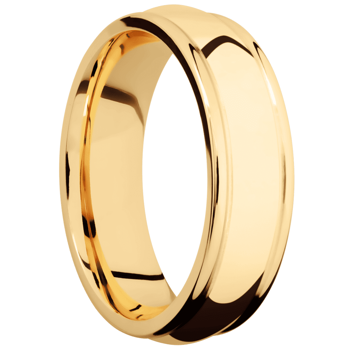 14K Yellow Gold + Polish , Polish Finish